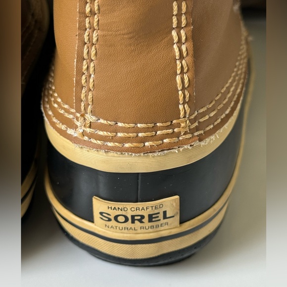 Sorel Yoot PAC Boots Youth Size3 Snow Duck Brown Leather Waterproof Lined Winter - Picture 8 of 9
